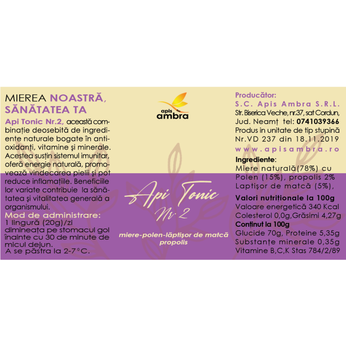 Api tonic nr 2 Apis Ambra [2]