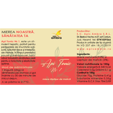 Api tonic nr 1 Apis Ambra [1]