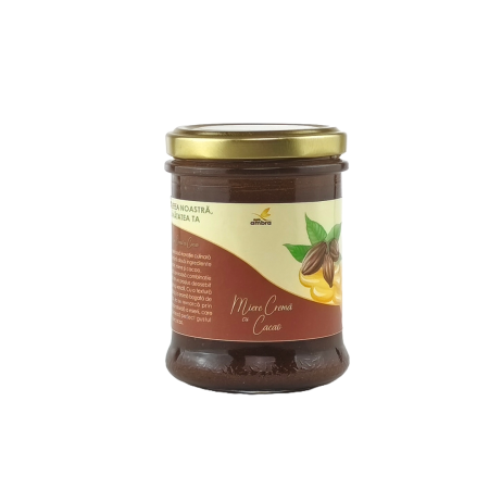 Miere Cremă - Miere Cremă cu Cacao Apis Ambra - 100% Naturală