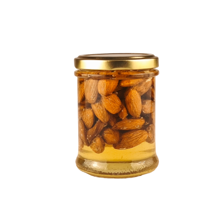 Miere cu Fructe - Miere de salcâm cu migdale Apis Ambra.