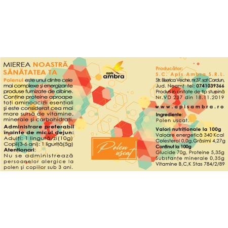 Polen uscat poliflor Apis Ambra [1]