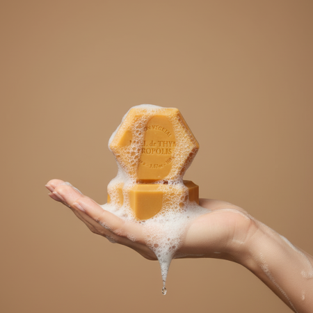 Săpunuri - Săpun Natural cu Miere și Propolis – 100g