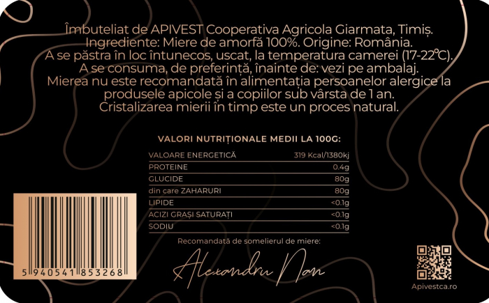 Miere de Amorfă Apivest 450g [3]