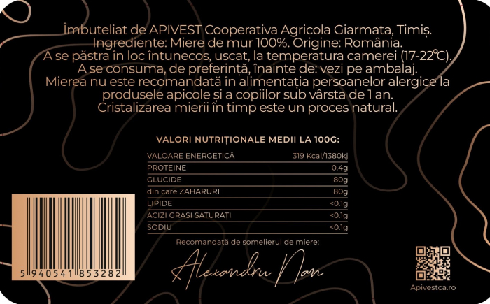 Miere de Mur Apivest 450g [3]