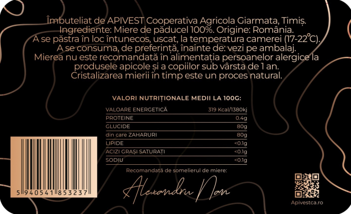 Miere de Păducel Apivest 270g [3]