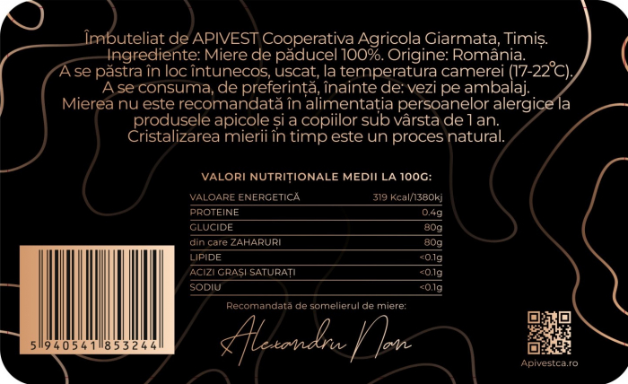 Miere de Păducel Apivest 450g [3]