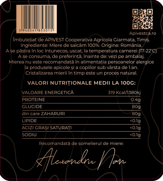 Miere de Salcâm Apivest 670g [3]