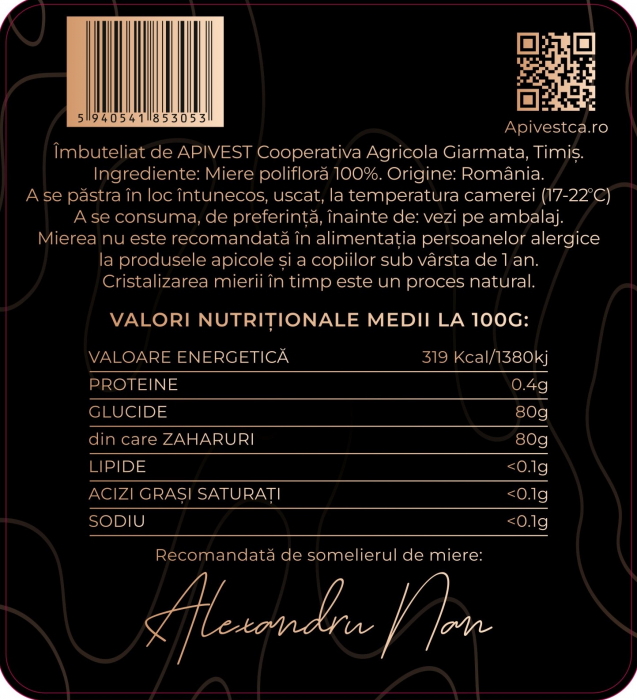 Miere Polifloră Apivest 900g [3]