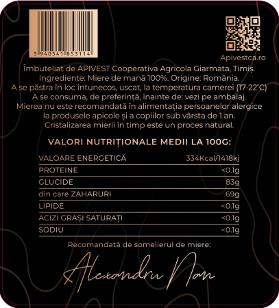Miere de Mană Apivest 670g [2]