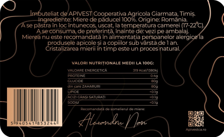 Miere de Păducel Apivest 450g [2]