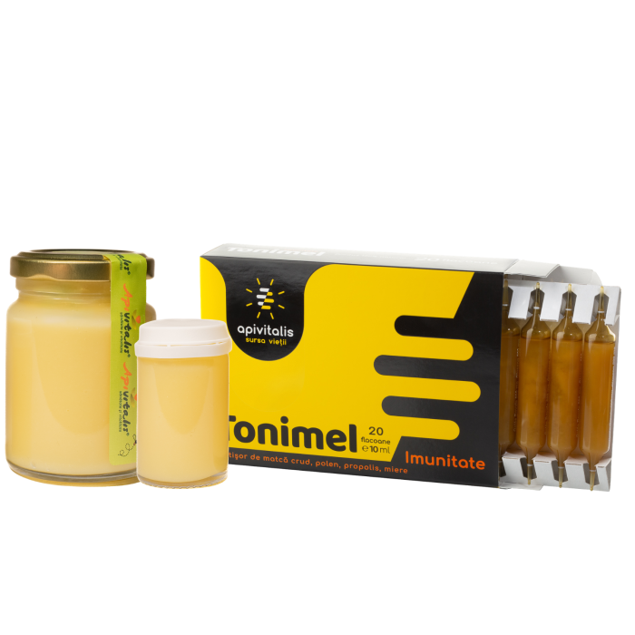 Pachet Laptisor de matca pur ECO 125g + Tonimel Imunitate 20 fiole [2]
