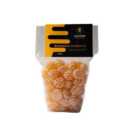 Bomboane cu miere - Bomboane cu miere si bergamotă 100g
