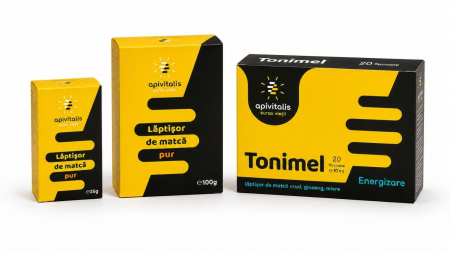 Pachete promoționale - Pachet APIVITAL Laptisor de matca pur si Tonimel Energizare