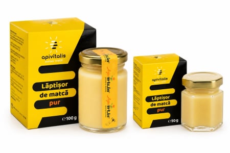 OFERTE SPECIALE - Pachet Laptisor de matca PUR 100g plus 50g GRATIS Api Vitalis