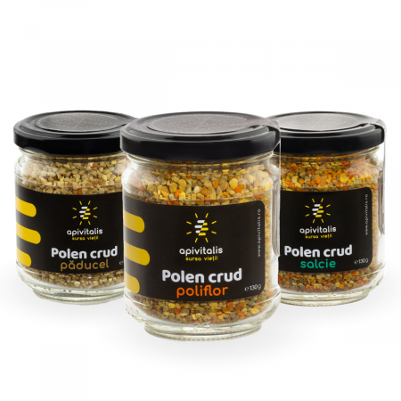 Polenuri crude - Pachet Trio Polen Crud - 130g x 3 sortimente