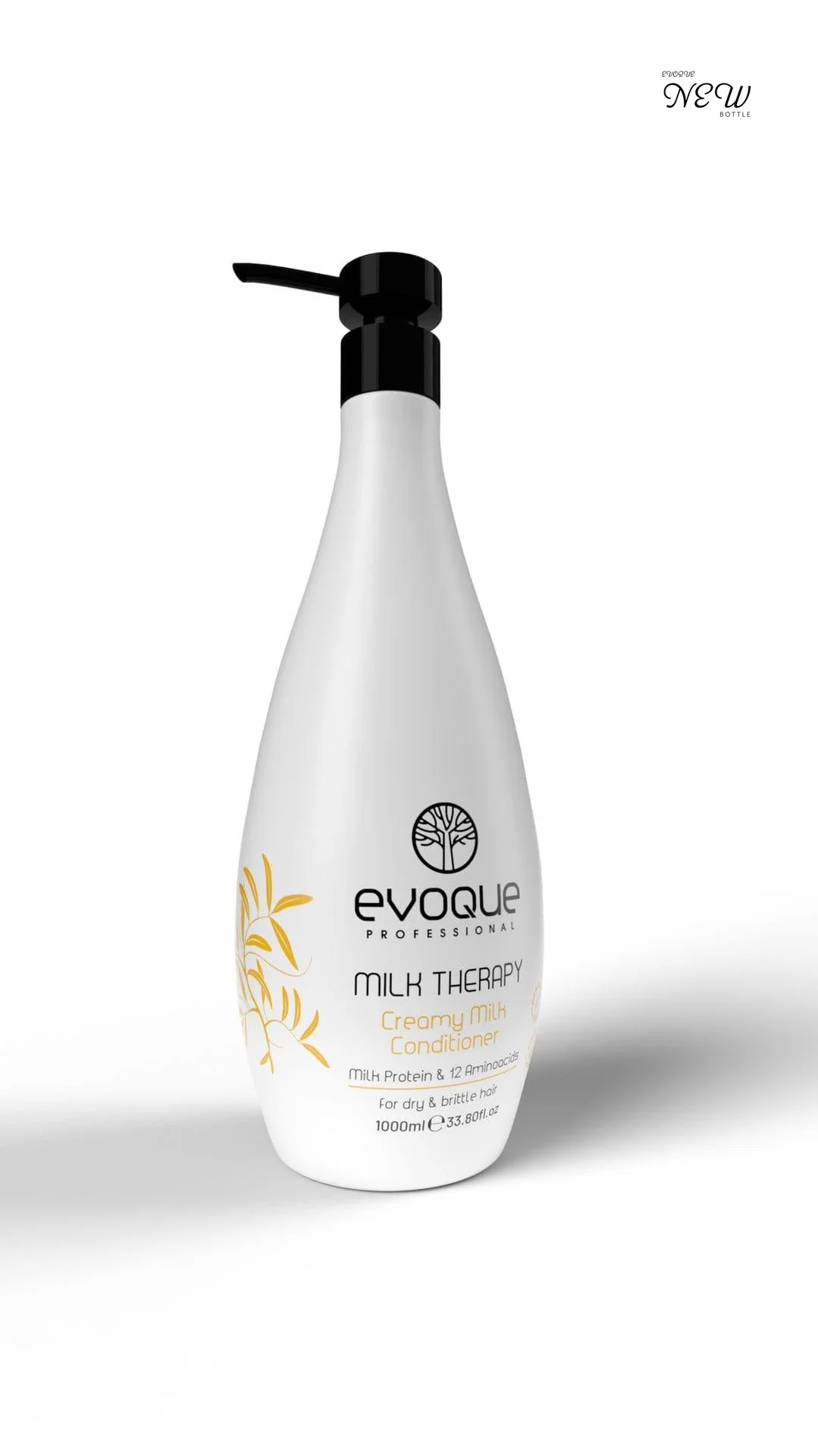 Balsam de Par Hidratant cu Aminoacizi si Vitamina E, EVOQUE Milk Therapy USA, 1000 ml ,   Profesional, Fara Sulfati si Parabeni
