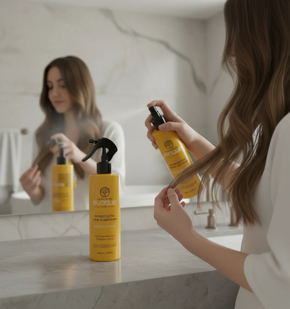 Balsam leave-in in doua faze Evoque Healthy Care Protective 400 ml [2]