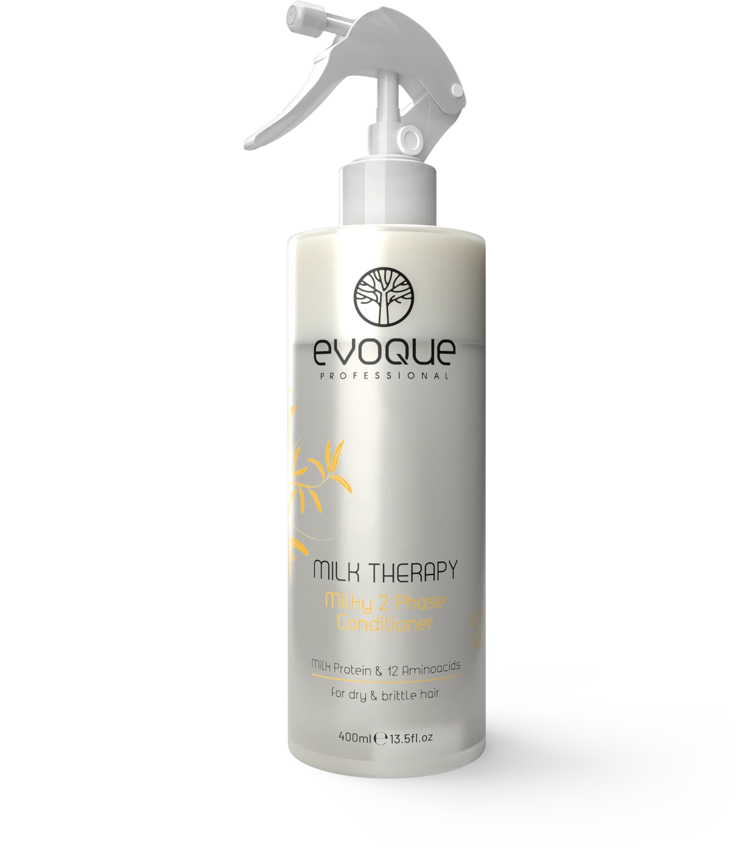 Balsam Profesional Fara Clatire EVOQUE Milk Therapy Two Phase Spray, 400ml ,   Cu Proteine din Lapte si 12 Aminoacizi Esentiali