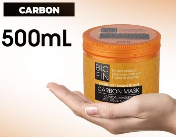 Masca de Par Profesionala cu Carbon pentru Par Degradat, BIOFIN – 500 ml [2]