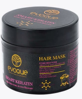 Masca de par Smart Keratin Travel Size EVOQUE USA, 50 ml – Reparare profunda pentru par degradat, frizat sau tratat chimic [1]
