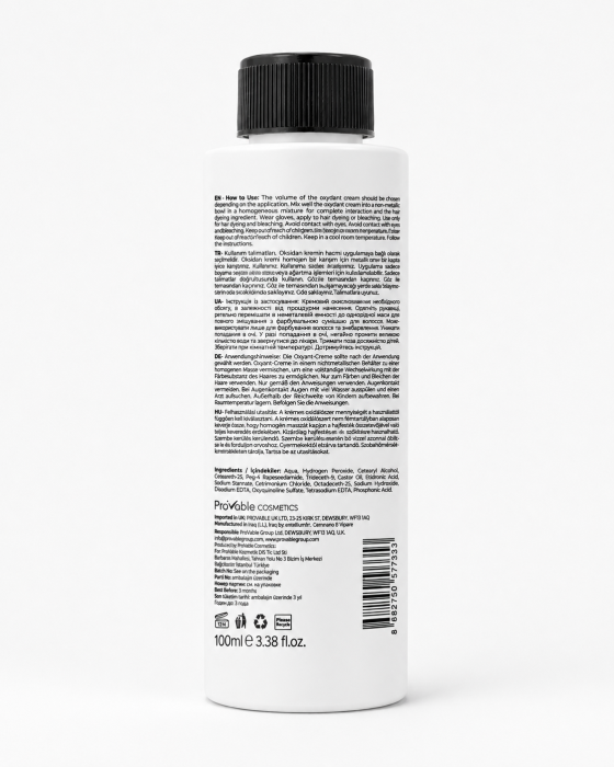 Oxidant Cremă Profesional EVOQUE Milk Therapy 12% (40 Vol), 100 ml – Deschidere până la 3-4 tonuri [2]