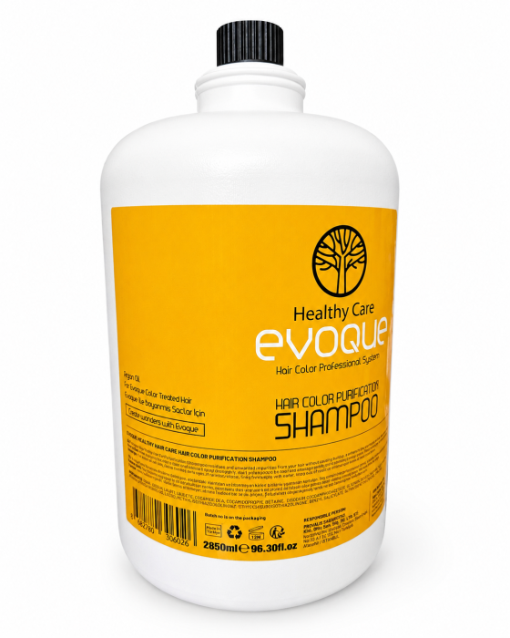 Șampon profesional purificator pentru păr vopsit EVOQUE Healthy Care Hair Color Purification, protecția culorii, ulei de argan, 2850 ml [2]