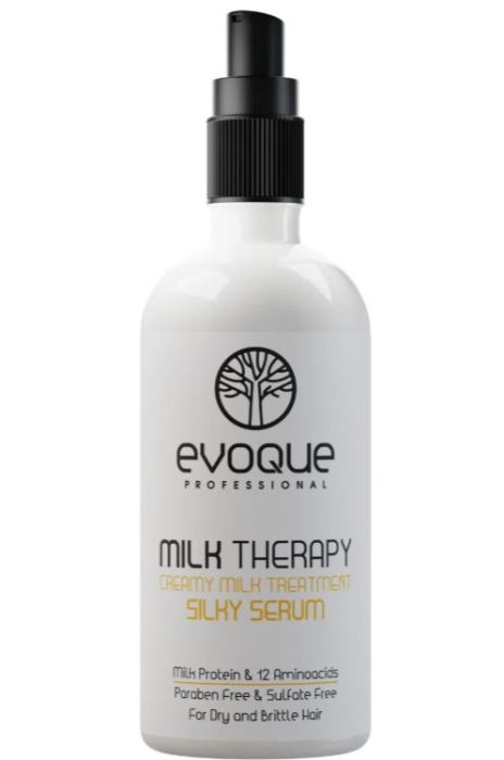 Ser Profesional Par EVOQUE Milk Therapy Silky Serum, 90ml ,   Cu Proteine din Lapte si 12 Aminoacizi, Fara Parabeni sau Sulfati