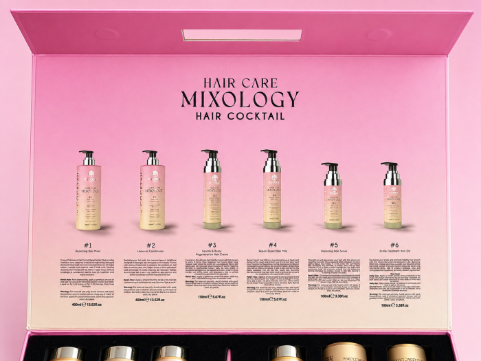 Set profesional tratament păr Evoque Hair Care Mixology – 6 produse profesionale + accesorii, reparare, hidratare, netezire și îngrijire scalp [3]