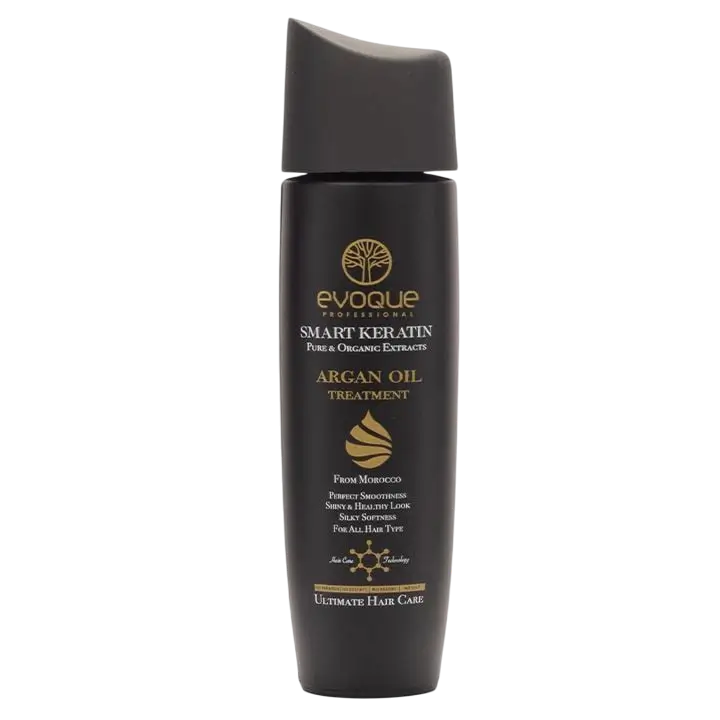 Ulei de Par Profesional cu Argan si Keratina, EVOQUE USA Smart Keratin, 100 ml ,   Stralucire, Anti-Frizz si Protectie UV, pentru Toate Tipurile de Par