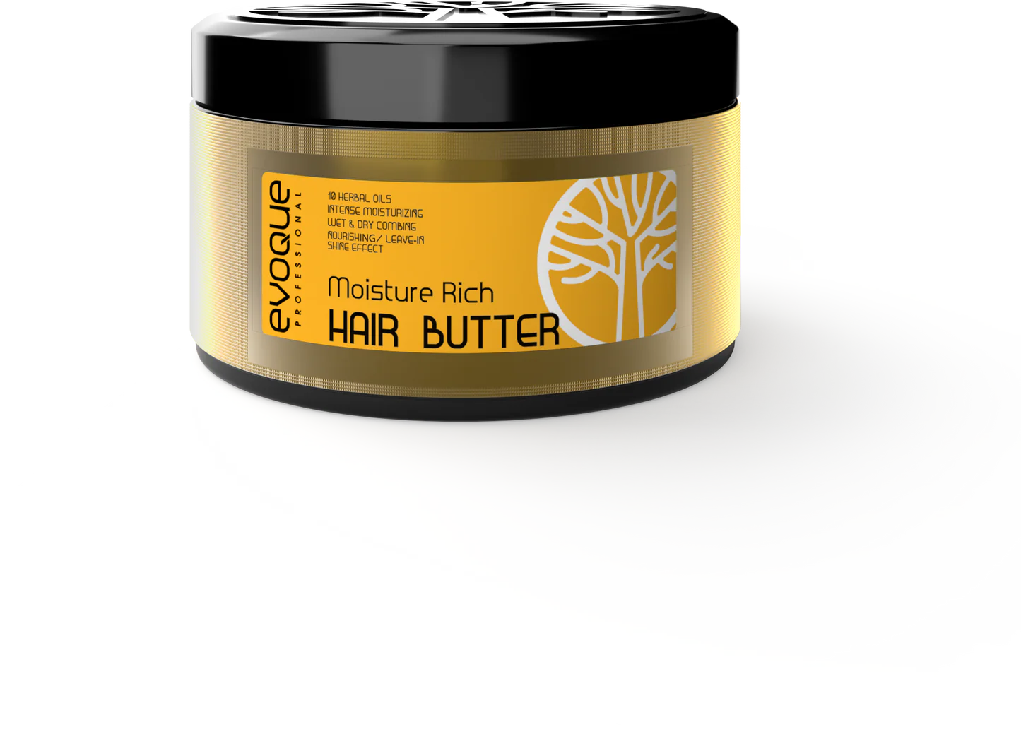 Unt de Par Profesional, EVOQUE Moisture Rich Hair Butter, 150 ml ,   Cu 10 Uleiuri Naturale, Leave-In, Hidrateaza Intens si Ofera Luciu Natural - Evoque