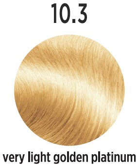 Vopsea de par Profesionala ELEMENT 10.3, 100 Ml, Very Light Golden Platin