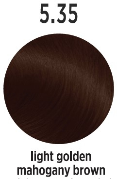 Vopsea de par profesionala ELEMENT 5.35 Light Golden Mahogany Brown 100ml