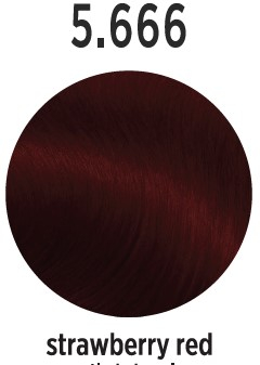 Vopsea de par Profesionala ELEMENT 5.666, 120 ml (2x60 ml), Strawberry Red