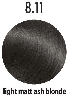 Vopsea de par Profesionala ELEMENT 8.11,120 ml (2x60 ml), Light Matt Ash Blonde