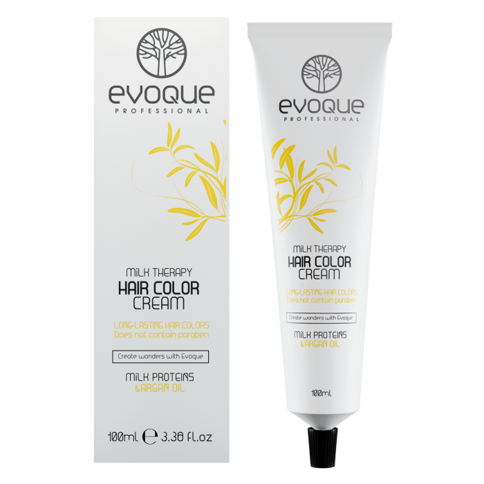 Vopsea Profesionala Cu Amoniac Redus EVOQUE Milk Therapy 100 ml – 12.22 Violet Extra Platinum Blonde – Cu Tehnologie Lipid Micro Emulsion [3]