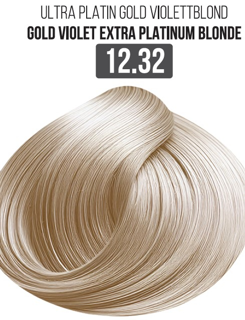 Vopsea Profesionala Cu Amoniac Redus EVOQUE Milk Therapy 100 ml – 12.32 Gold Violet Extra Platinum Blonde – Cu Tehnologie Lipid Micro Emulsion [1]