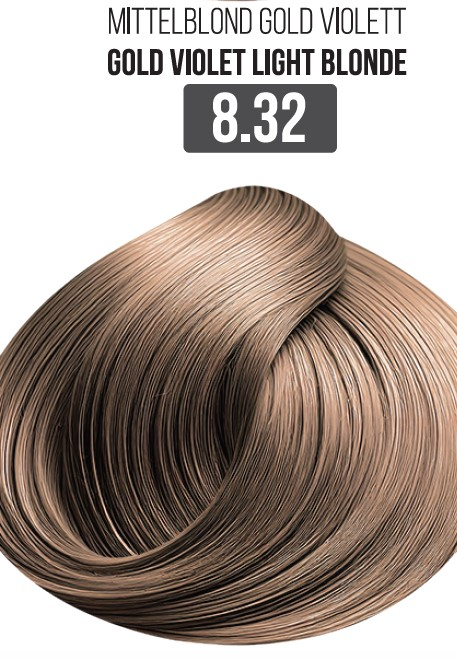 Vopsea Profesionala Cu Amoniac Redus EVOQUE Milk Therapy 100 ml – 8.32 Gold Violet Light Blonde – Cu Tehnologie Lipid Micro Emulsion [1]