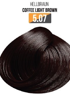 Vopsea Profesionala Fara Amoniac EVOQUE USA, Nuanta 5.07 COFFEE LIGHT BROWN ,   Cu Ulei de Argan si 12 Aminoacizi, 100 ml - Evoque