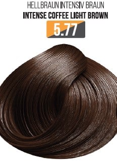 Vopsea Profesionala Fara Amoniac EVOQUE USA, Nuanta 5.77 INTENSE COFFEE LIGHT BROWN ,   Cu Ulei de Argan si 12 Aminoacizi, 100 ml - Evoque