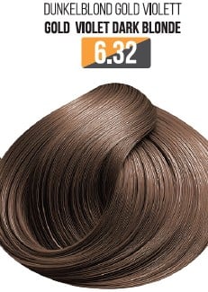 Vopsea Profesionala Fara Amoniac EVOQUE USA, Nuanta 6.32 GOLD VIOLET DARK BLONDE ,   Cu Ulei de Argan si 12 Aminoacizi, 100 ml - Evoque