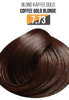 Vopsea Profesionala Fara Amoniac EVOQUE USA, Nuanta 7.73 COFFEE GOLD BLONDE ,   Cu Ulei de Argan si 12 Aminoacizi, 100 ml - Evoque
