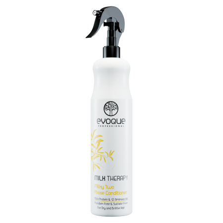 Milky - Balsam Profesional Fara Clatire EVOQUE Milk Therapy Two Phase Spray, 400ml – Cu Proteine din Lapte si 12 Aminoacizi Esentiali