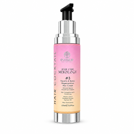 Ingrijire Par - Cremă Reparatoare cu Keratină & Botox EVOQUE Hair Care Mixology #3, 150 ml – Regenerare, Netezire și Anti-Frizz pentru Păr Degradat
