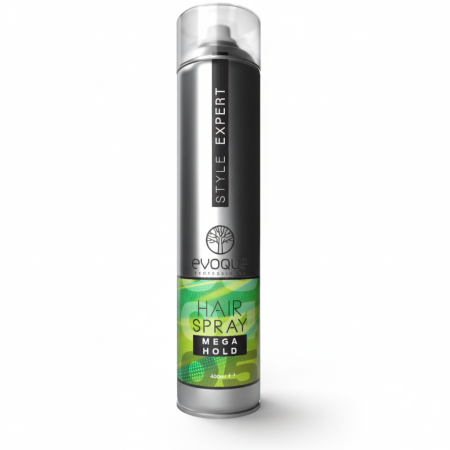 Fixativ si Spuma - Fixativ Profesional Evoque Style Expert Mega Hold, 400 ml – Fixare Extremă, Rezistență la Umiditate și Protecție UV