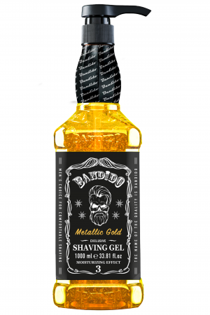 Gel de Ras - Gel De Ras Profesional, Metallic Gold, Bandido, 1000 ml
