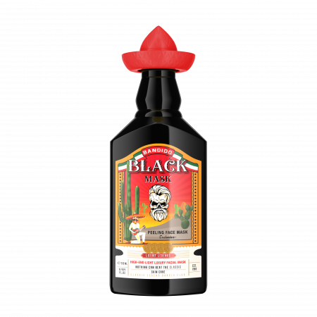 Masca, Peeling si Scrub - Masca de Fata Neagra Profesionala, Peeling Face Mask, 250 ML - Bandido