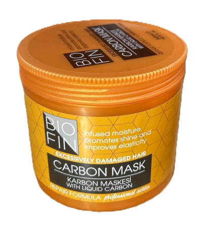 Ingrijire par - Masca de Par Profesionala cu Carbon pentru Par Degradat, BIOFIN – 500 ml