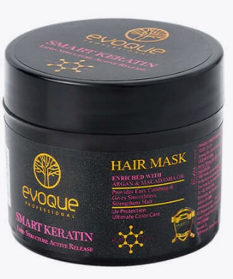 Masca de Par - Masca de par Smart Keratin Travel Size EVOQUE USA, 50 ml – Reparare profunda pentru par degradat, frizat sau tratat chimic