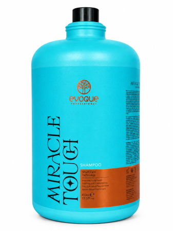 Ingrijire Par - Șampon Profesional Hidratant și Revitalizant EVOQUE Miracle Touch Smart Care, 2800 ml – Anti-Frizz, Strălucire, Hidratare, Fără Sulfați și Parabeni