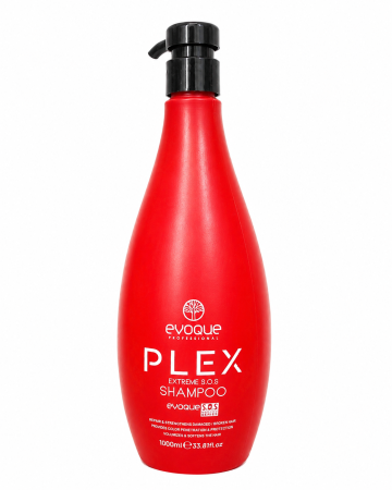 Ingrijire Par - Șampon Profesional Reparator EVOQUE USA PLEX Extreme S.O.S, 1000 ml – Bond Repair, Keratină, Anti-Rupere pentru Păr Degradat și Decolorat